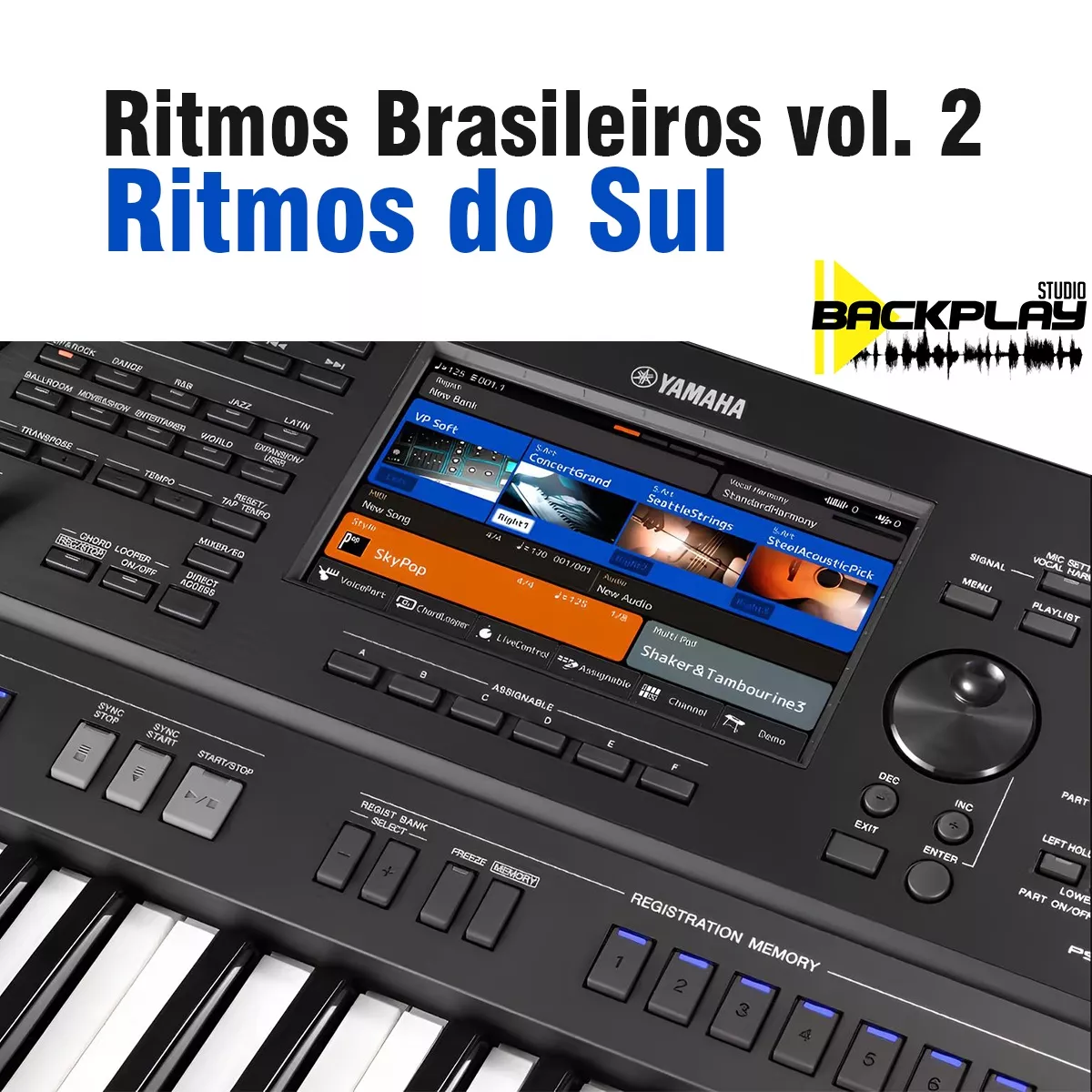 Ritmos Brasileiros vol. 2 - Ritmos do Sul para teclados Yamaha