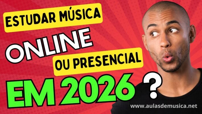 Música Presencial ou Online? Qual a Melhor Escolha em 2026