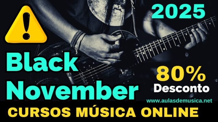 Cursos de Música Online em Oferta na Black November 2023 com até 80 % Desconto