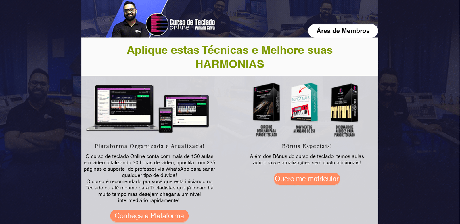 Curso de Teclado Online William Silva por Dentro Review Completo