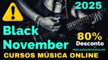 Cursos de Música Online em Oferta na Black November 2025 com até 80 % Desconto