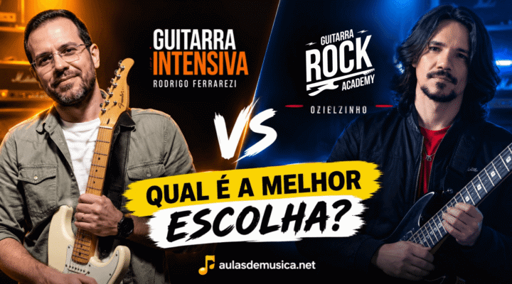 Guitarra Intensiva (Rodrigo Ferrarezi) vs Guitarra Rock Academy (Ozielzinho): Qual é a melhor escolha?